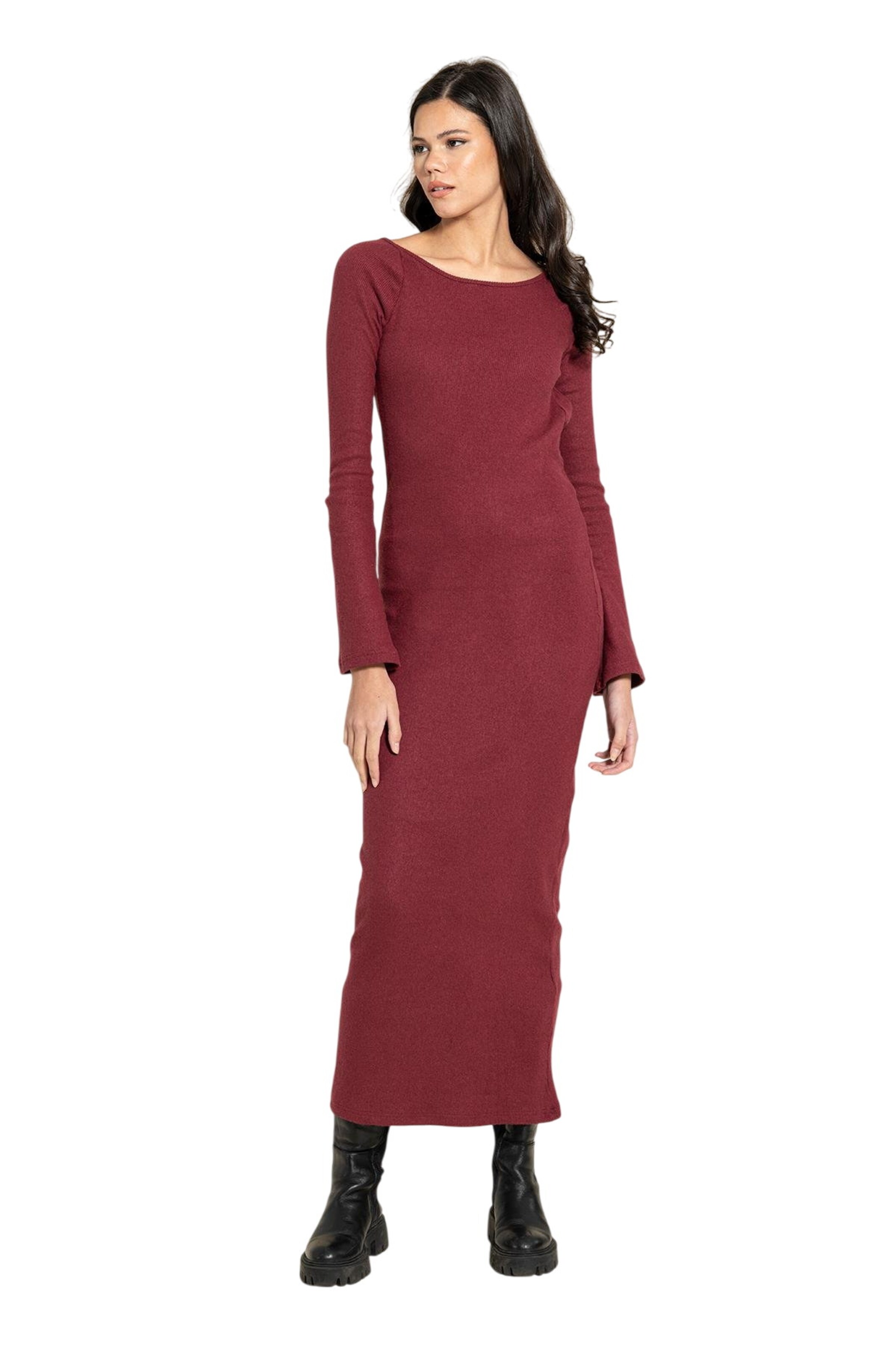 For You Moda Dress in Red: front