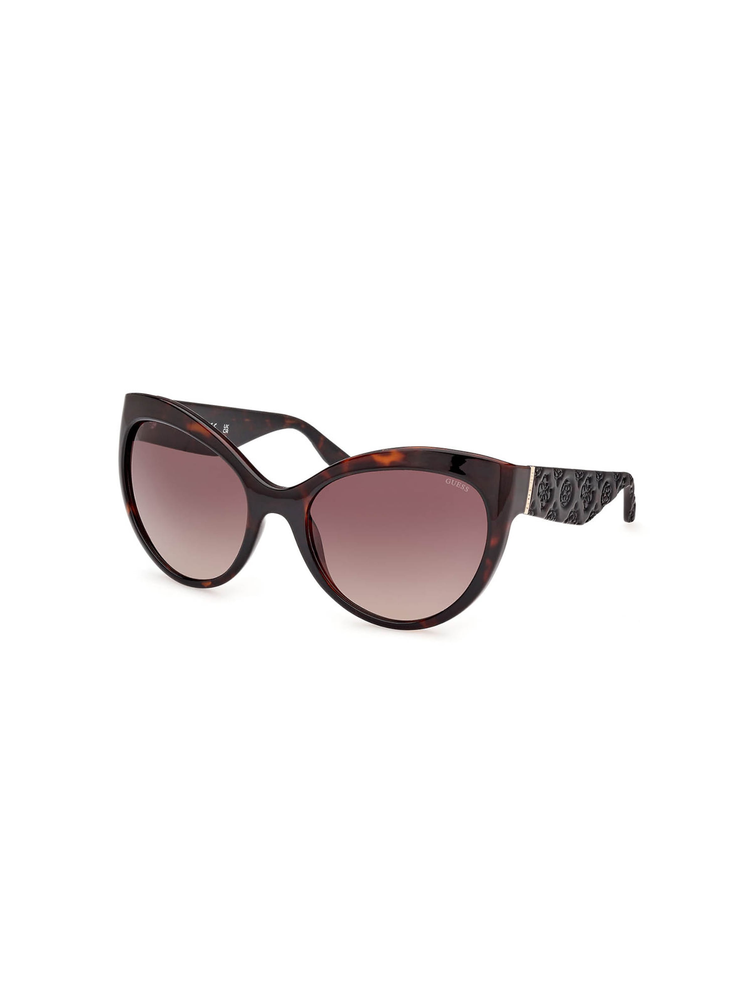 Lunettes de soleil GUESS en marron : devant
