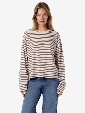 Noisy may Shirt 'NMMOCCA' in Brown: front