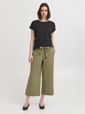 Wide Leg Pantalon Oxmo en vert