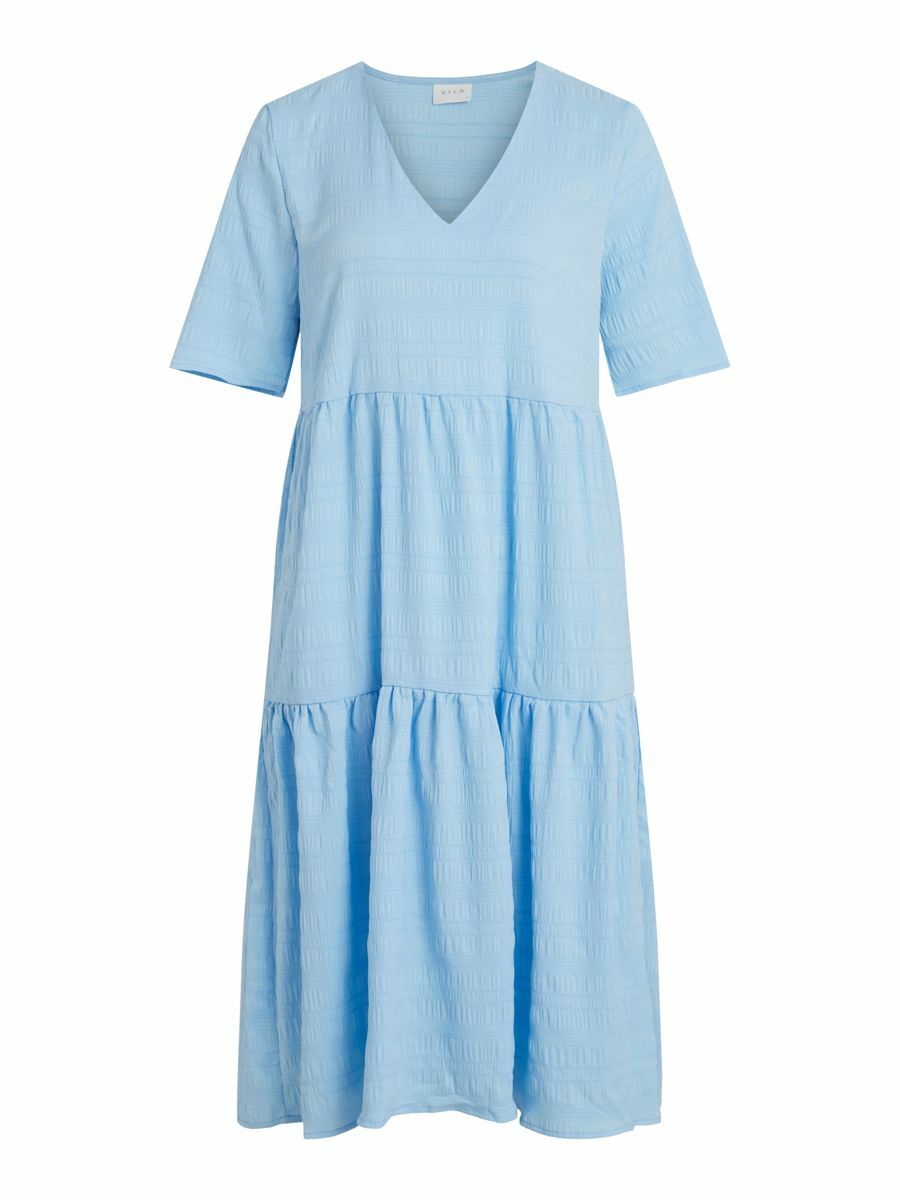 VILA Sukienka SULLY w kolorze Jasnoniebieskim 