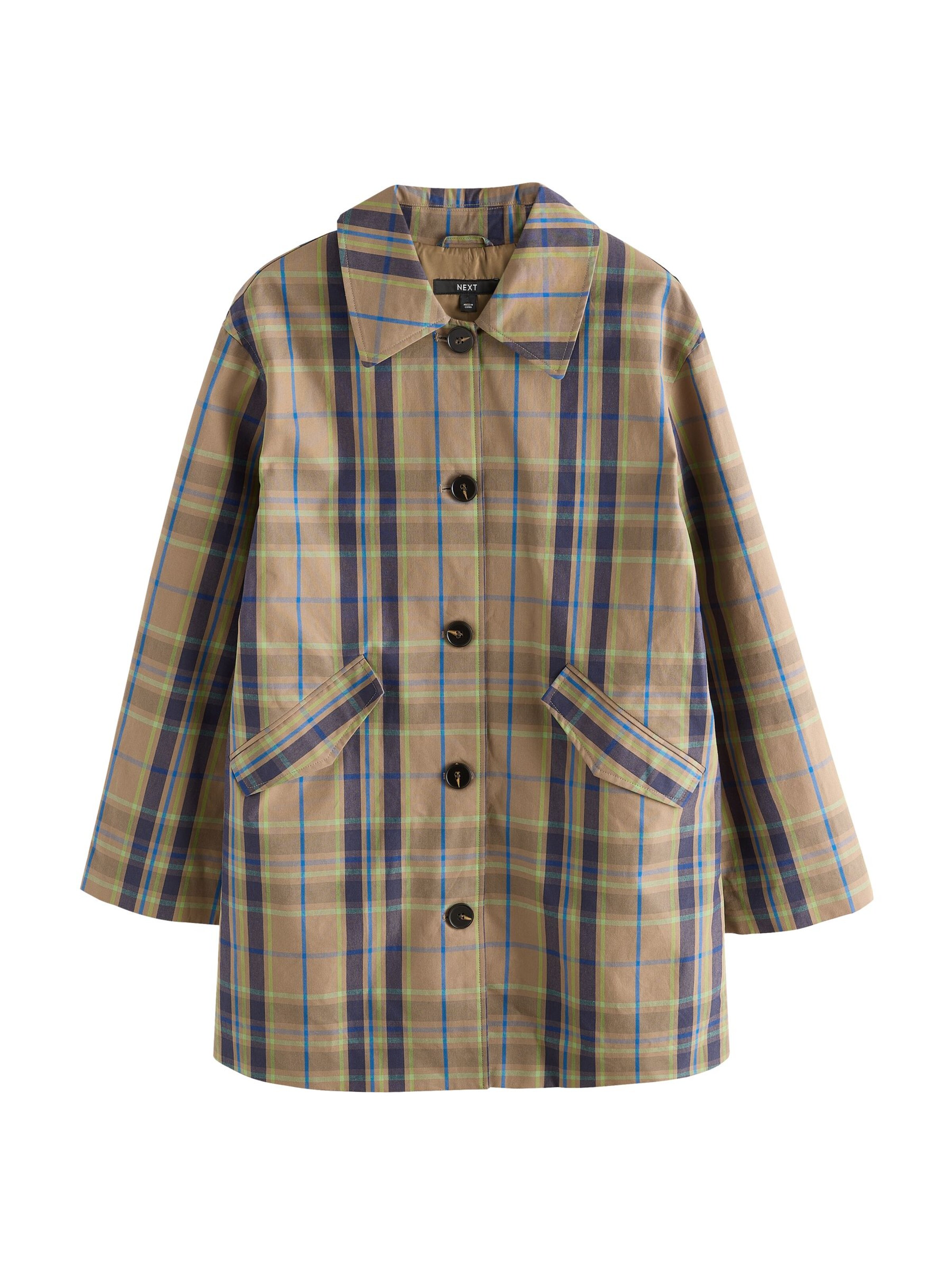 Next Tussenmantel in XS in de kleur Beige / Navy / Grasgroen, Productweergave