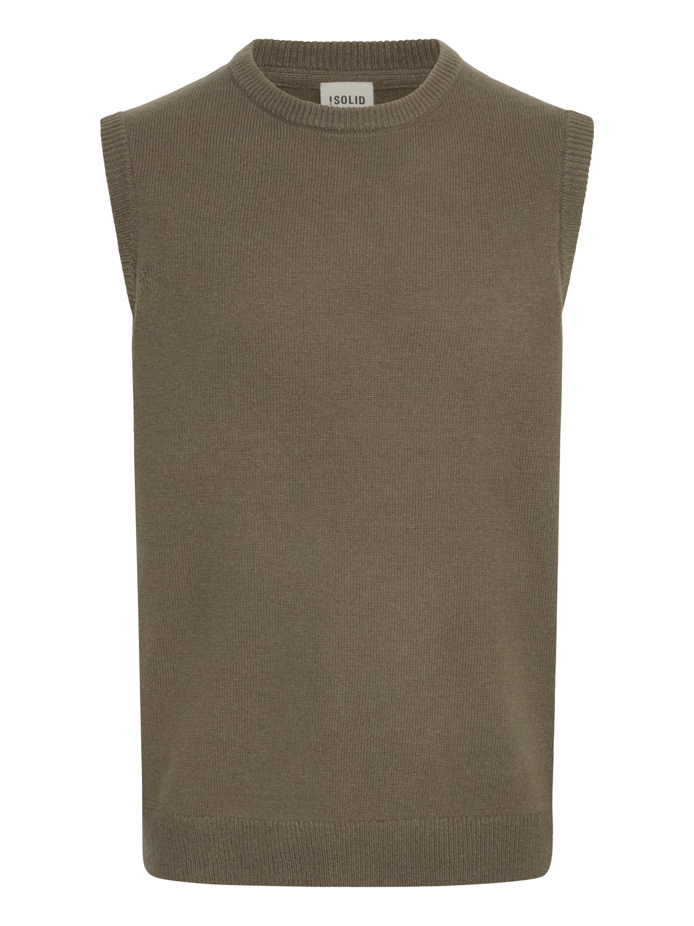 !Solid - Colete de malha ' SDRICK ' em verde: frente