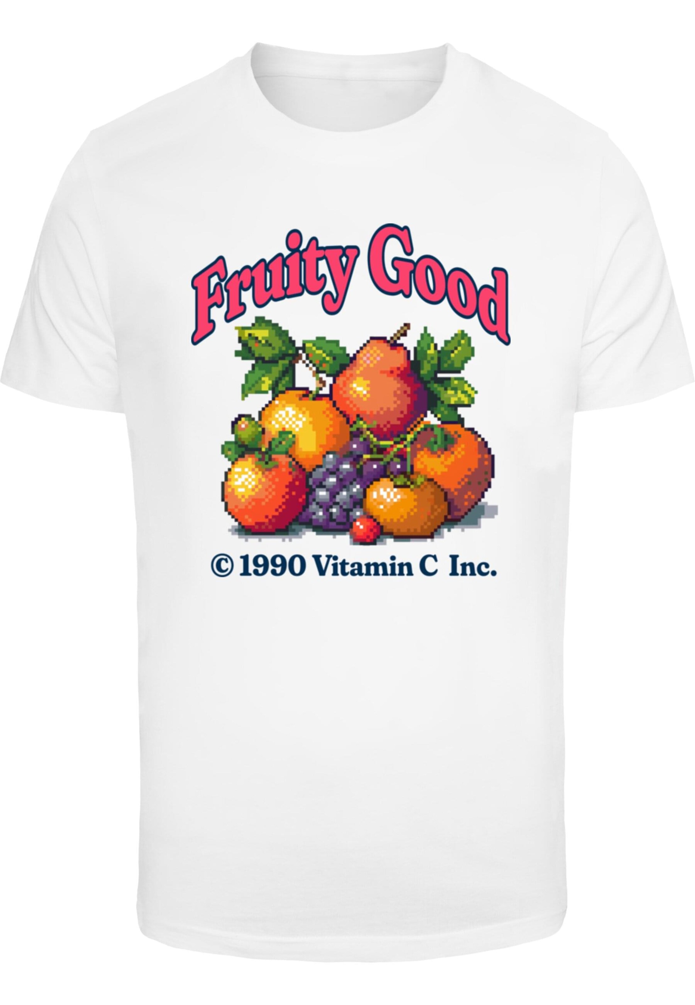Mister Tee Tričko 'Fruity Good' – bílá: přední strana