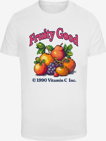 T-Shirt 'Fruity Good' Mister Tee en blanc : devant