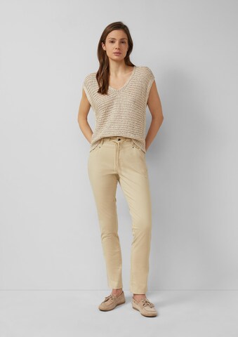 Coupe slim Pantalon s.Oliver en beige