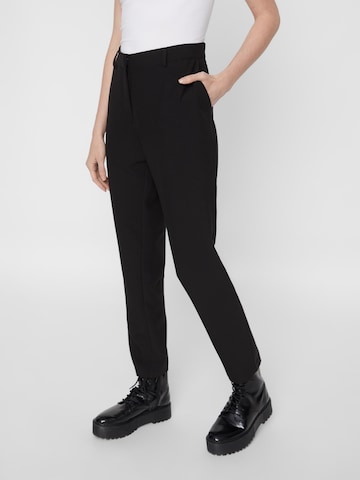 PIECES Slim fit Trousers 'Bosella' in Black: front
