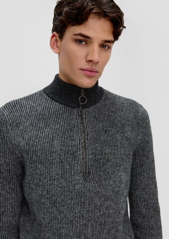 QS Pullover in Schwarz