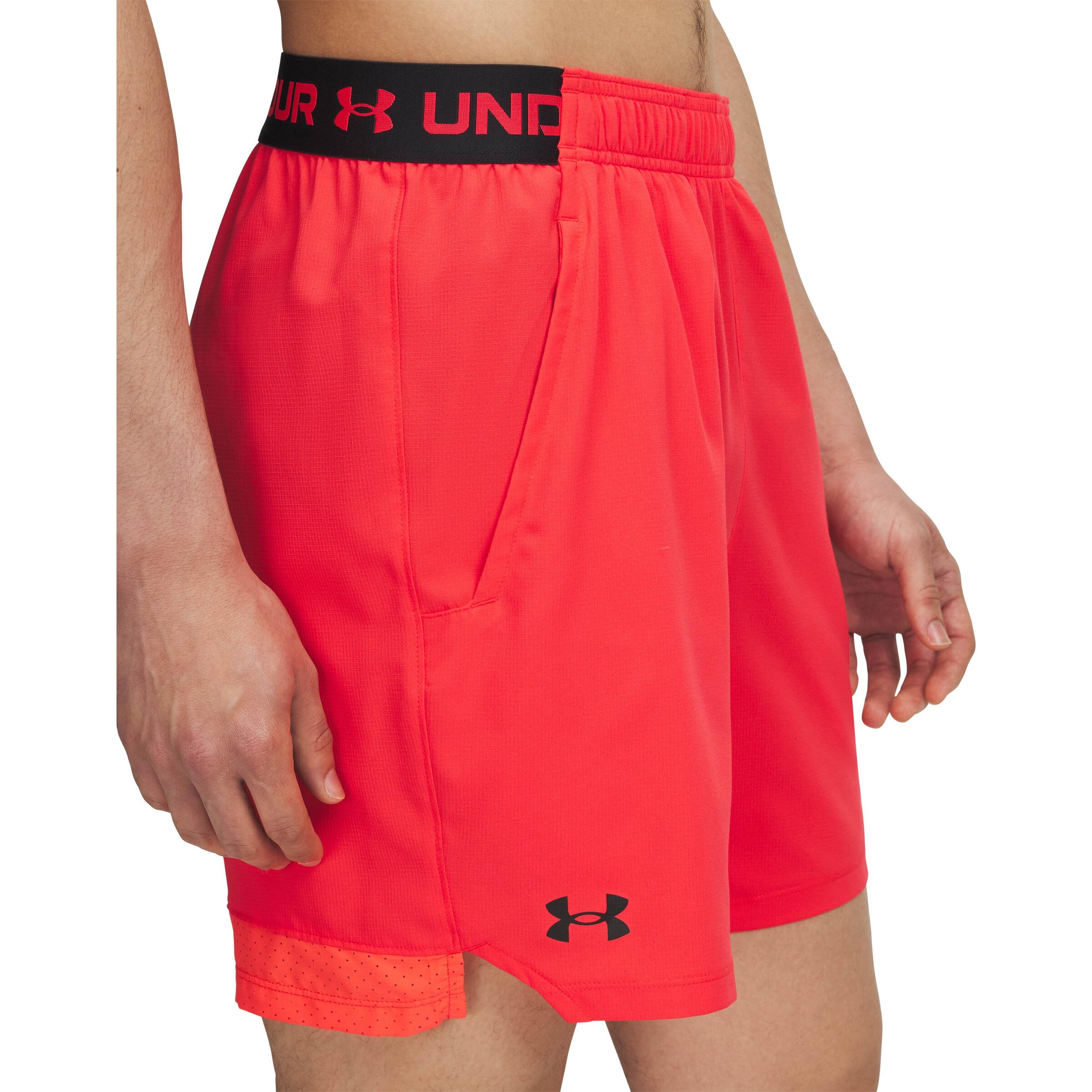 UNDER ARMOUR Regular Workout Pants 'Vanish' in Red