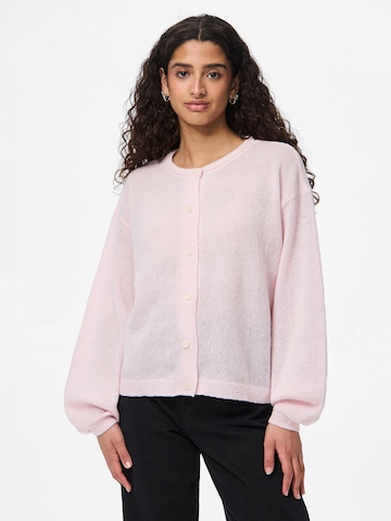 PIECES Knit cardigan 'PCIDA' in Pink: front
