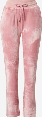Von Dutch Originals Avar lõige Püksid 'Elya', värv roosa: eest vaates