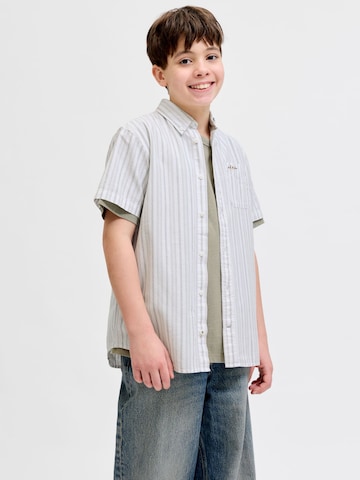 Jack & Jones Junior Regular fit Button Up Shirt 'JJDevin' in White: front