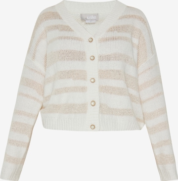 Cardigan Usha en beige : devant