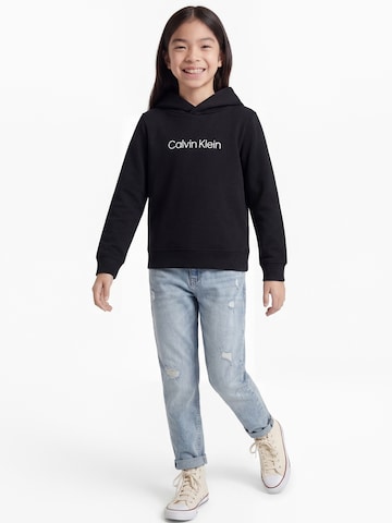 Sweat Calvin Klein Jeans en noir : devant