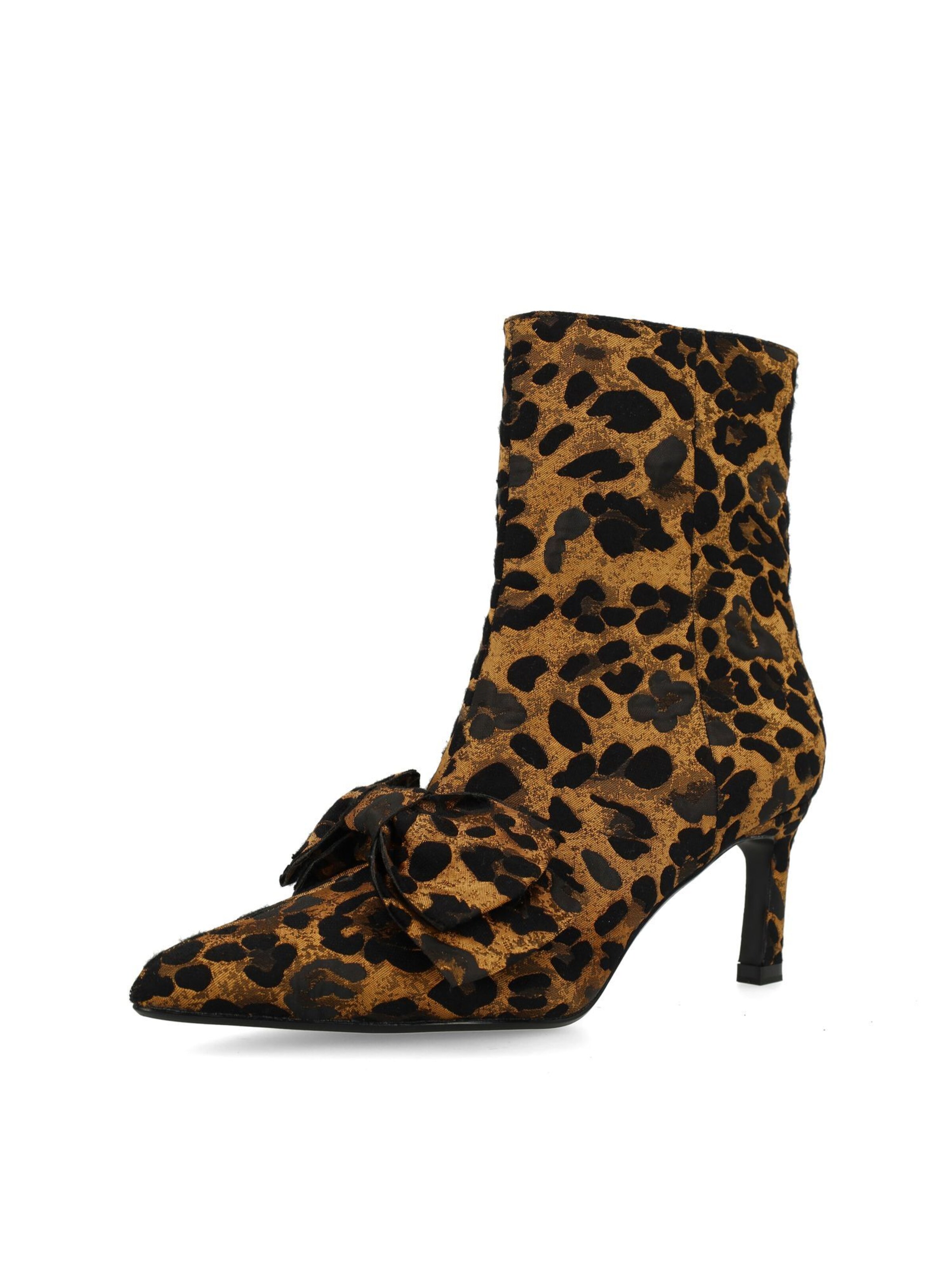 MANFIELD Enkellaarsjes in Oranje: voorkant