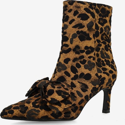 MANFIELD Stiefeletten in mandarine / schwarz, Produktansicht