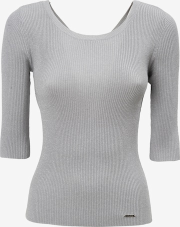 pilka Influencer Megztinis: priekis