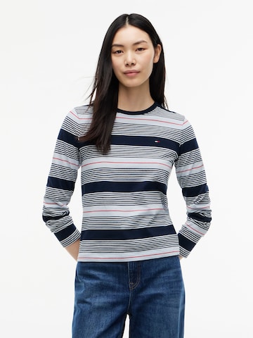 mėlyna Tommy Jeans Marškinėliai 'ESS': priekis