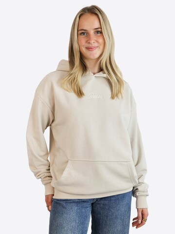 TATES Oversized Sweater 'Kuscheliger Light Hoodie' in Beige