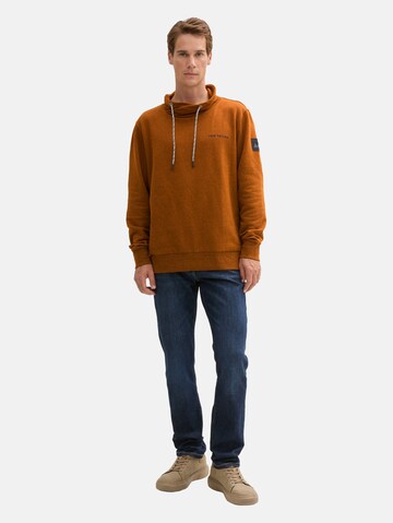 TOM TAILOR Sweatshirt in Braun