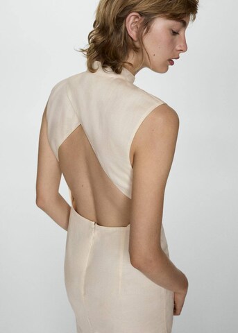 MANGO Evening Dress 'Oslo' in Beige