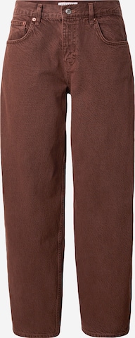 TOPSHOP Baggy Farkut 'LOWRIE' värissä ruskea: etupuoli