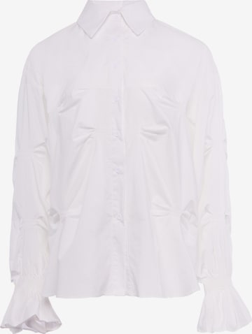 usha WHITE LABEL - Blusa en blanco: frente