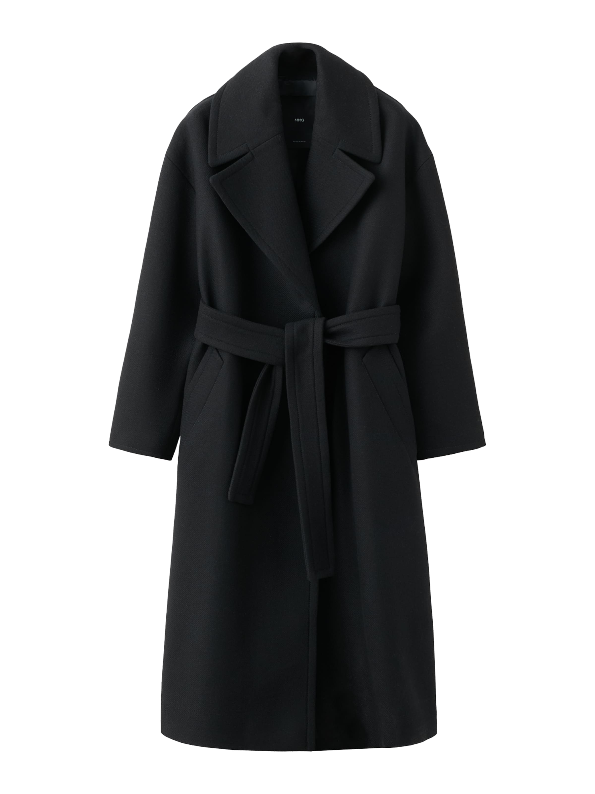 MANGO Välikausitakki 'Traviata' värissä musta: etupuoli