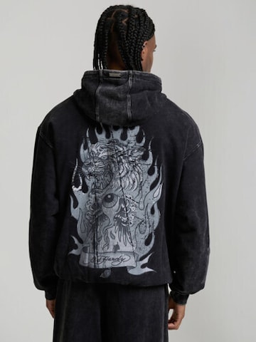 Sweat-shirt 'Flaming Tiger' Ed Hardy en noir : devant