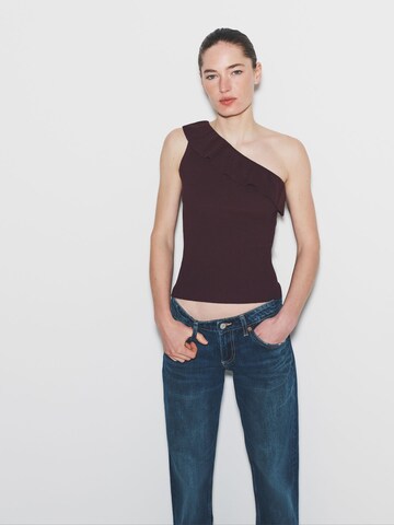 Top in maglia di The Set in marrone: frontale