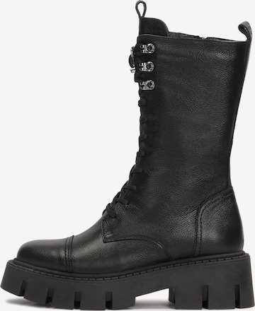 Kazar Nauhasaappaat värissä musta: etupuoli