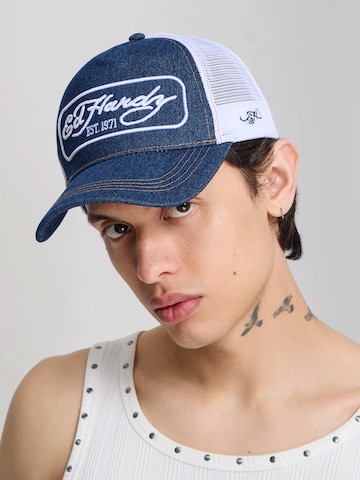 Ed Hardy Sapkák - kék: elől