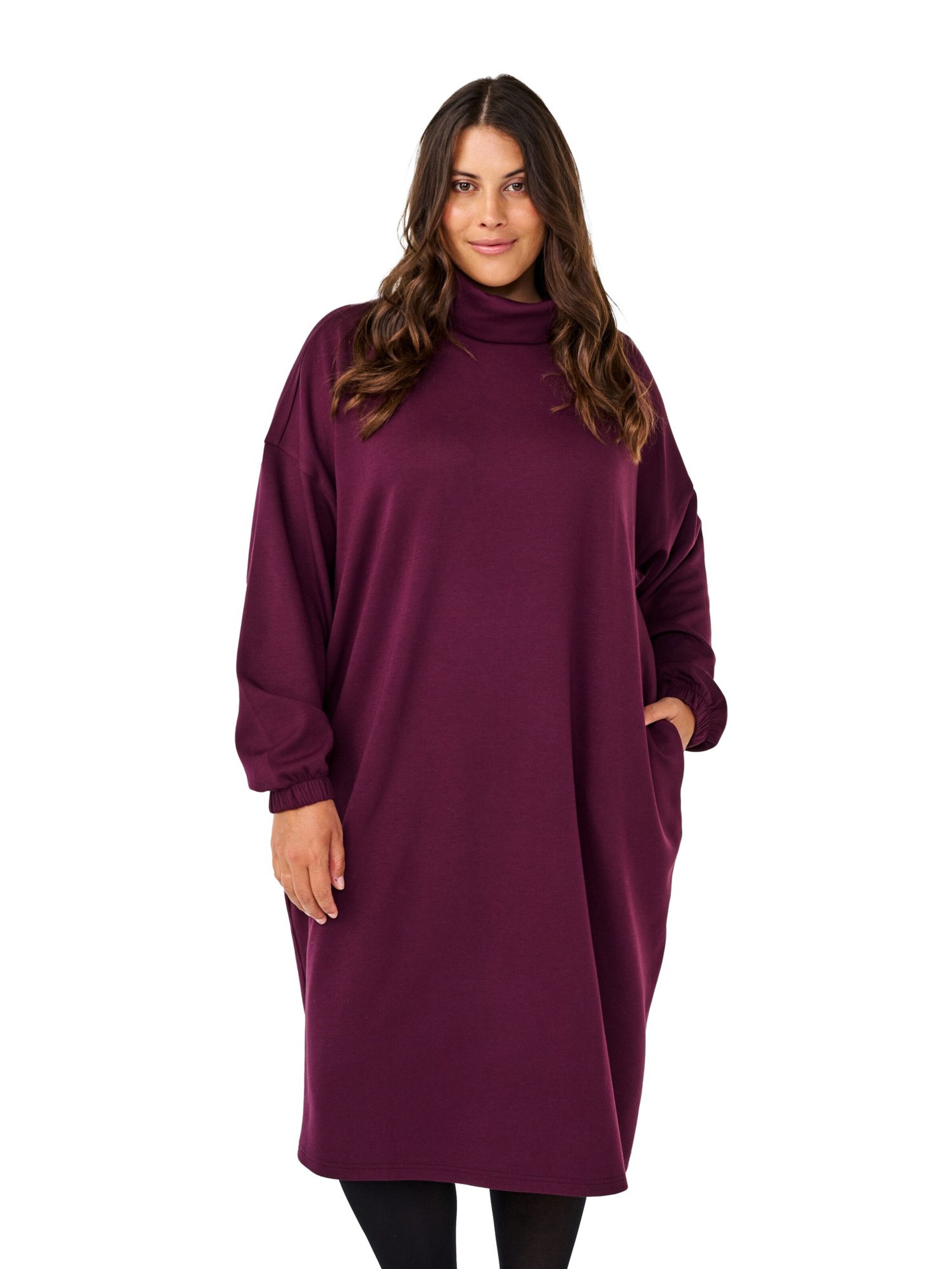 Zizzi Плетена рокля 'MALISA' в червено: отпред