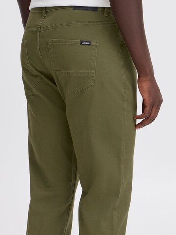 BLEND Regular Chino trousers 'Hednan' in Green