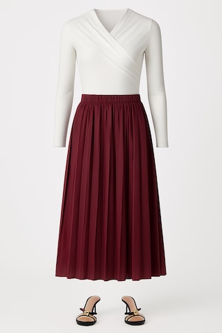 Touche Prive Rok in Rood: voorkant
