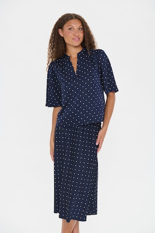 SAINT TROPEZ Bluse in Blau: Vorderseite