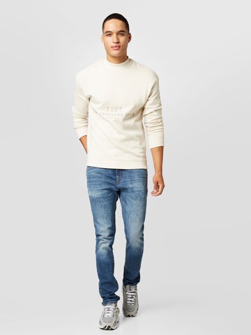 TOM TAILOR DENIM Sweatshirt in Beige