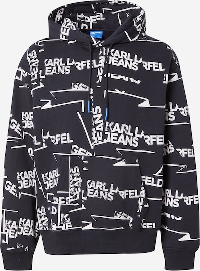 KARL LAGERFELD JEANS Sweater majica u crna / bijela, Pregled proizvoda
