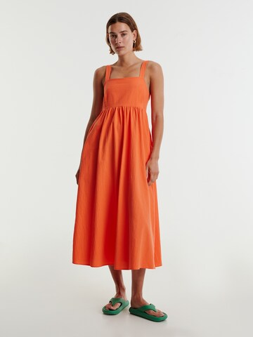 EDITED فستان صيفي 'Alena' بلون برتقالي