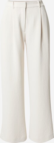 Abercrombie & Fitch Loose fit Pleat-front trousers in Beige: front