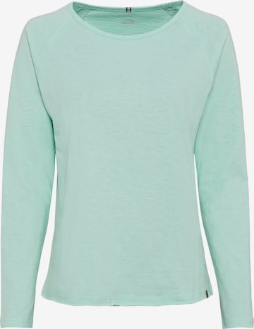 CAMEL ACTIVE Langarmshirt aus Organic Cotton in Grün: predná strana