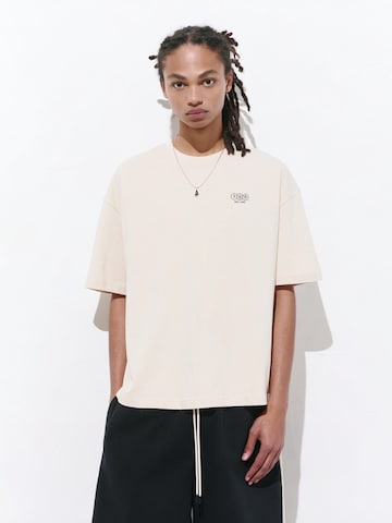 Pull&Bear Tričko 'LOVE YOURSELF' - Béžová