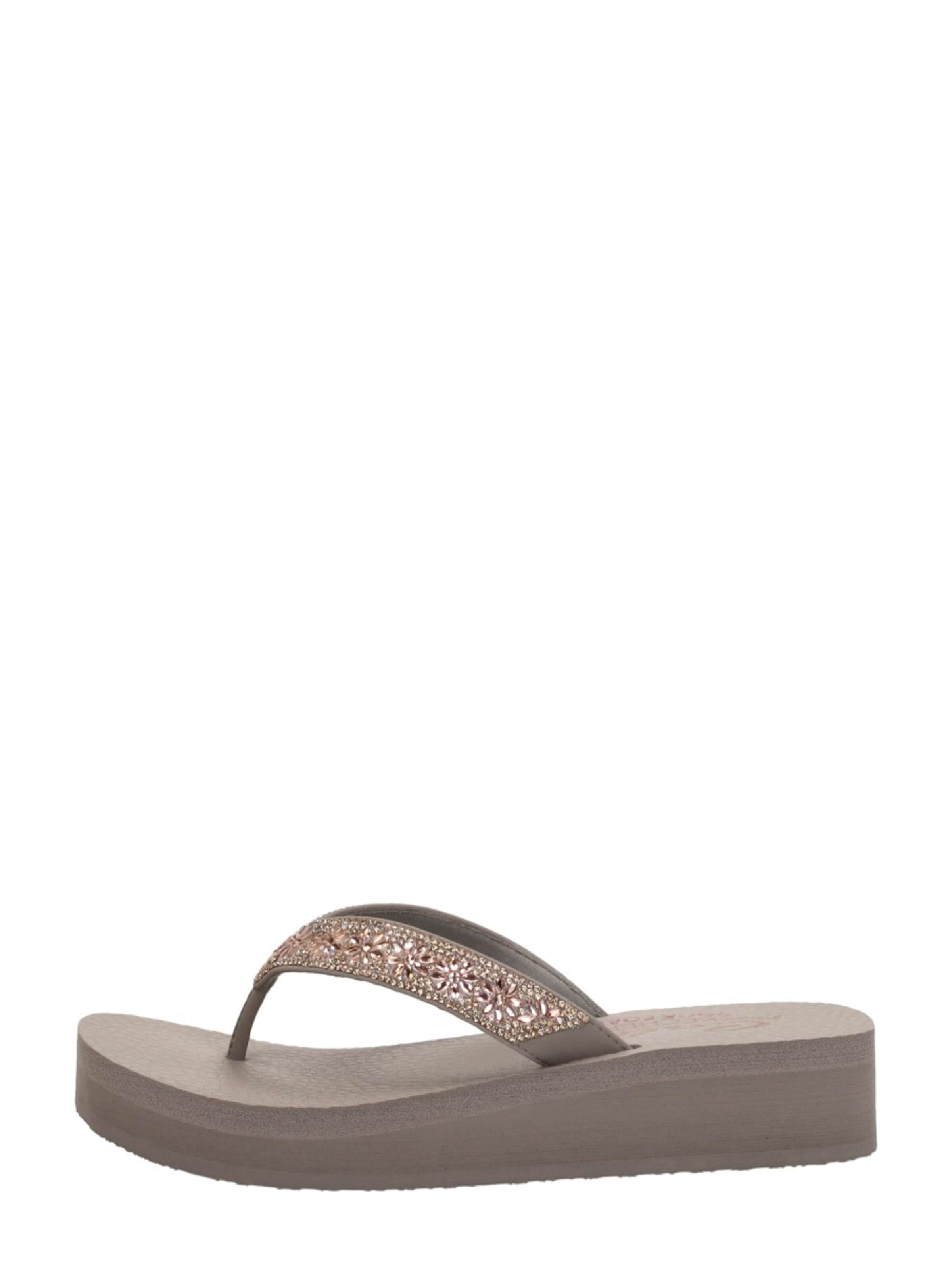 SKECHERS Huisschoenen 'Vinyasa - Wild Daisies' in Grijs: voorkant