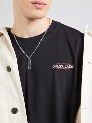 GUESS JEANS Koszulka w kolorze czarny
