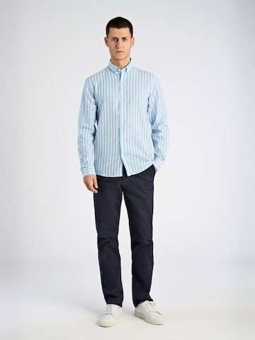 Coupe regular Chemise Lindbergh en bleu
