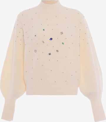 faina Sweater in White: front