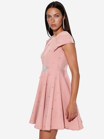 Robe de cocktail MSN Collection en rose