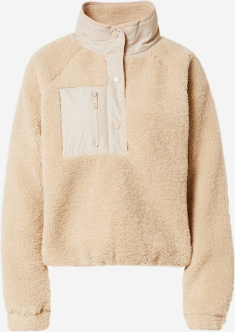 Cotton On Athletic Fleece Jacket 'EXPLORER' in Beige: front