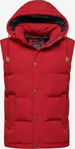 Superdry Vest 'Everest' in Red: front