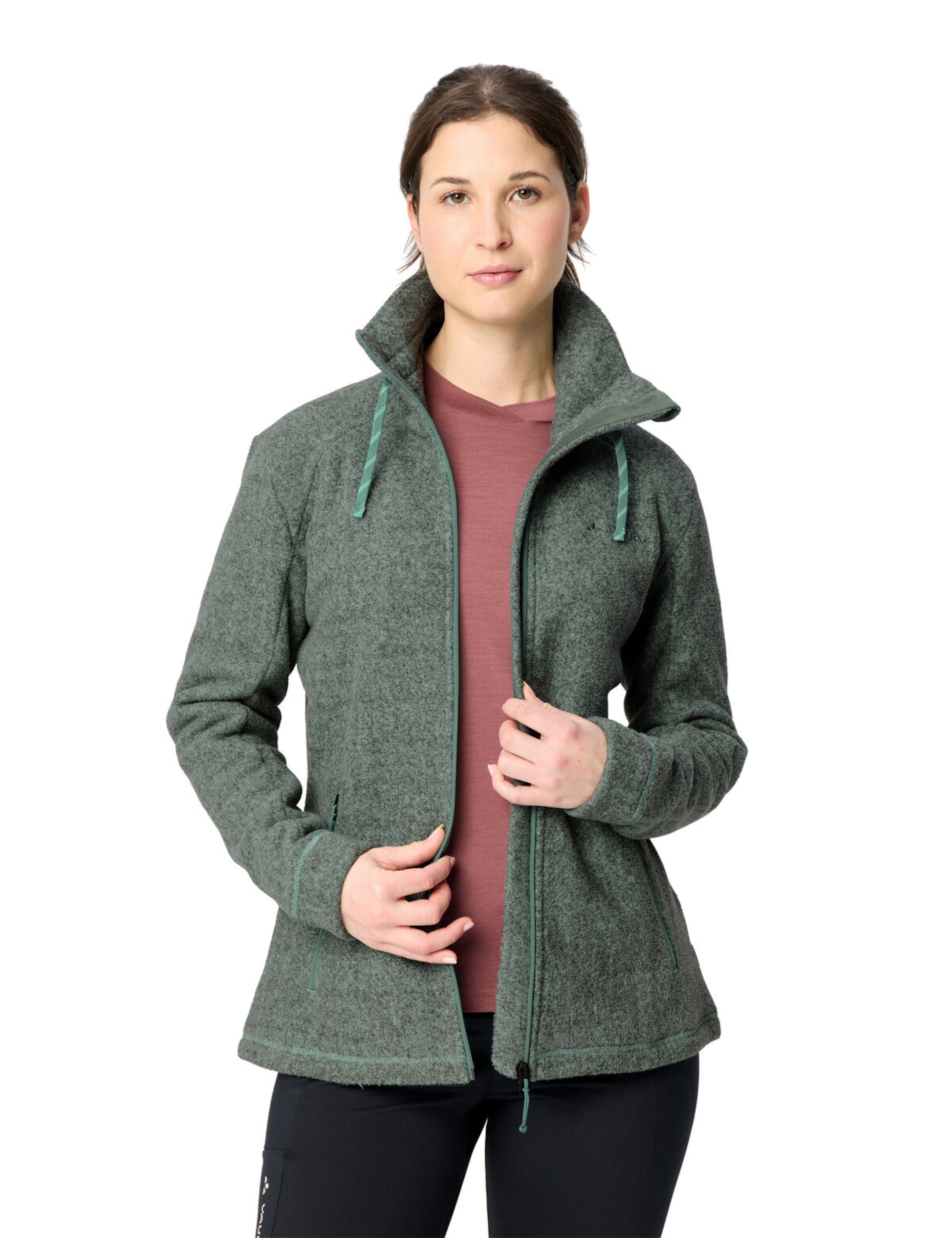 VAUDE Athletic fleece jacket 'Skomer' in Green